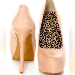 JESSICA SIMPSON pink blush size 8 heels Jasmint Luxury Platform Pumps!